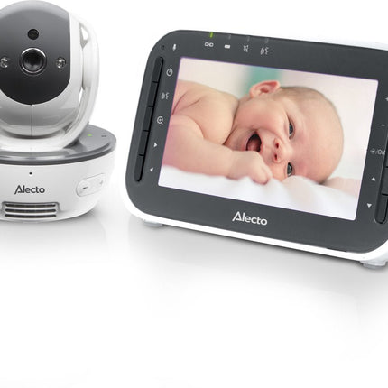 Alecto Babyfoon Dvm200M Wit/Antraciet Met Camera En 4.3 Inch Kleurenscherm koop je bij Babywinkel