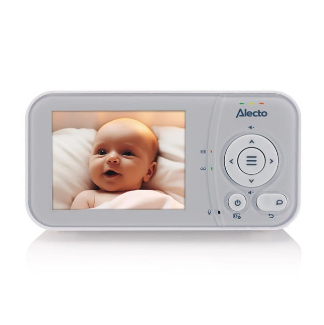 Alecto Babyfoon Dvm2028 Met Camera Met 2.8 Inch Scherm Nachtzicht En Temperatuurweergave - Wit/Grijs koop je bij Babywinkel