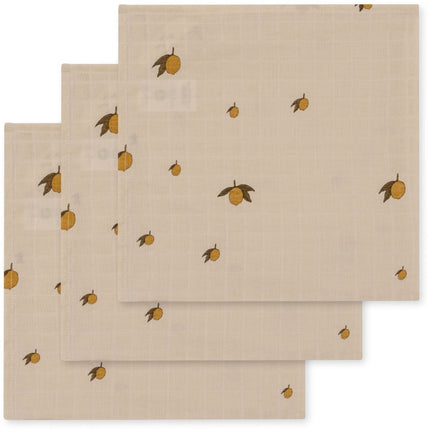 <tc>Konges Sløjd</tc> Hydrofil klud citron 65 cm 3 stk