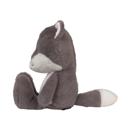 Flow Amsterdam Knuffel met Hartslag Robin Vosje Grijs koop je bij Babywinkel