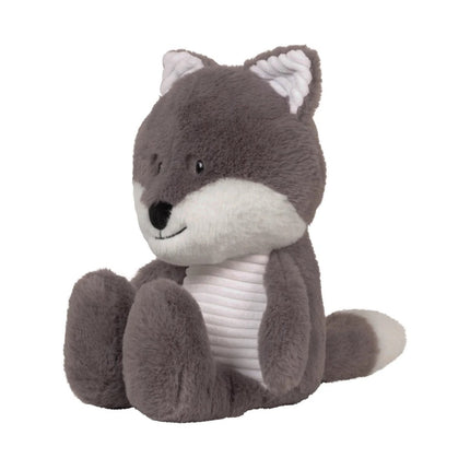 Flow Amsterdam Knuffel met Hartslag Robin Vosje Grijs koop je bij Babywinkel