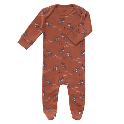 Fresk Baby Pyjama Deer Met Voeten Amber Brown koop je bij Babywinkel