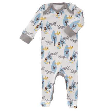 Fresk Baby Pyjama Met Voet Fox Blue koop je bij Babywinkel