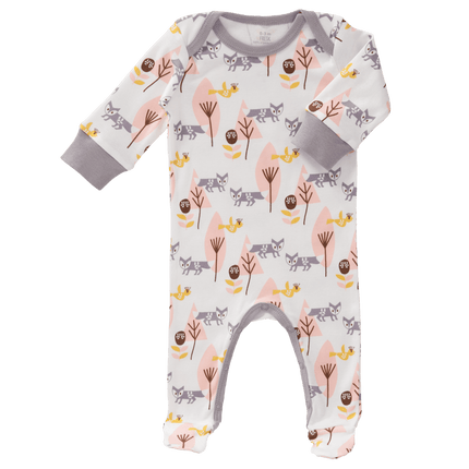 Fresk Baby Pyjama Met Voet Fox Pink koop je bij Babywinkel