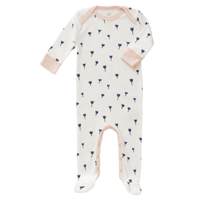 Fresk Baby Pyjama Met Voet Tulip Indigo Blue koop je bij Babywinkel