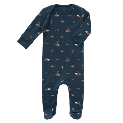 Fresk Baby Pyjama Rabbit Met Voeten Mood Indigo koop je bij Babywinkel