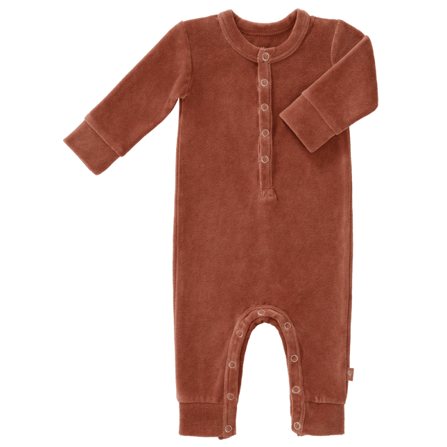 Fresk Baby Pyjama Velours Copper koop je bij Babywinkel