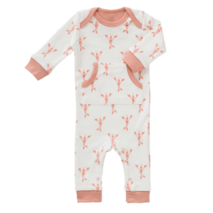 Fresk Baby Pyjama Zonder Voet Lobster Coral Pink koop je bij Babywinkel