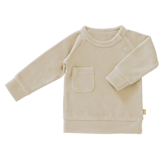 Fresk Baby Trui Velours Sandshell koop je bij Babywinkel