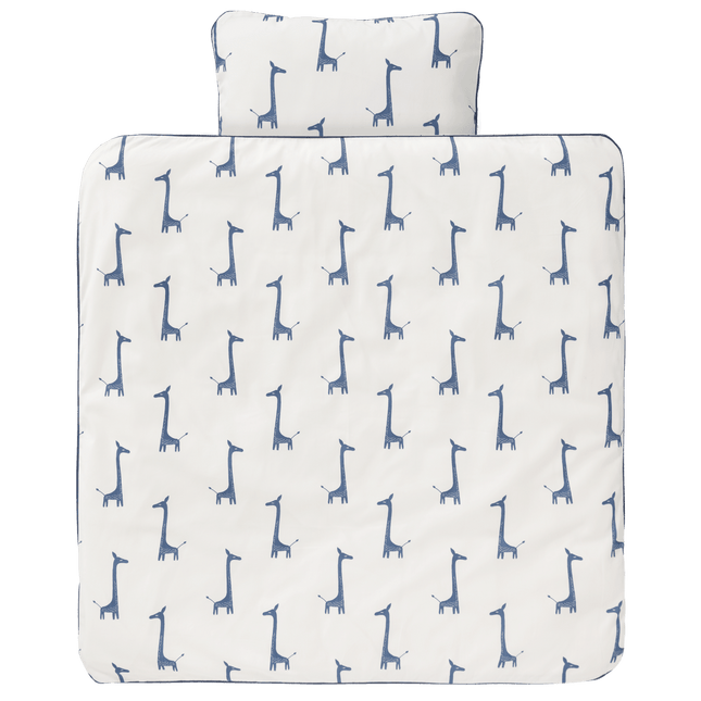 Fresk Dekbedovertrek Giraf Indigo Blue 80x80cm koop je bij Babywinkel