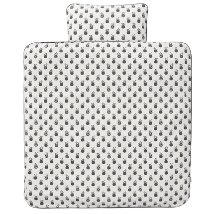 Fresk Dekbedovertrek Pineapple Anthracite 100x135cm koop je bij Babywinkel
