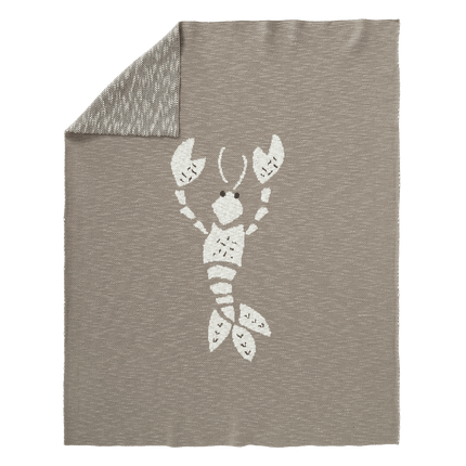 Fresk Ledikantdeken Gebreid Lobster Grey 100x150cm koop je bij Babywinkel