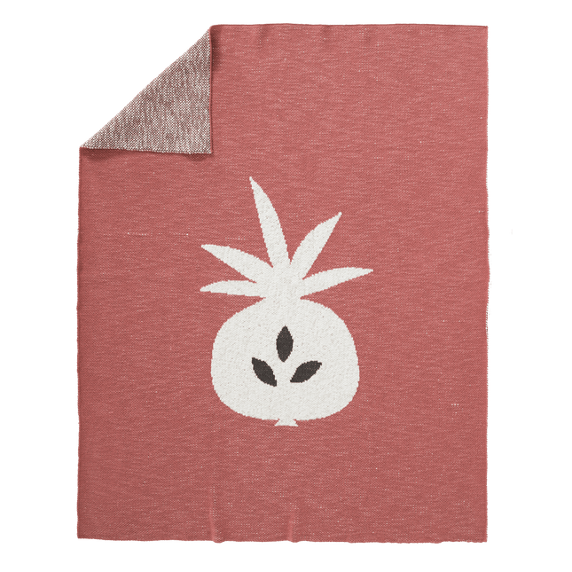 Fresk Ledikantdeken Gebreid Pineapple Ocher 100x150cm koop je bij Babywinkel