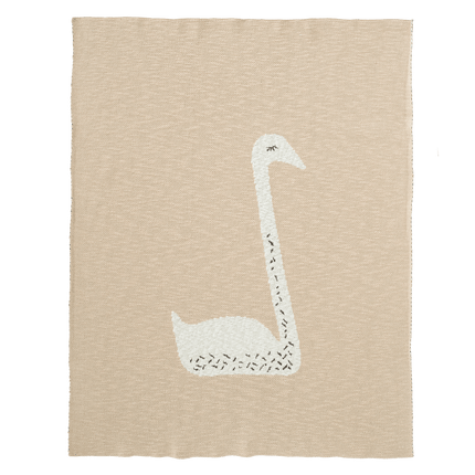 Fresk Ledikantdeken Gebreid Swan Peach 100x150cm koop je bij Babywinkel