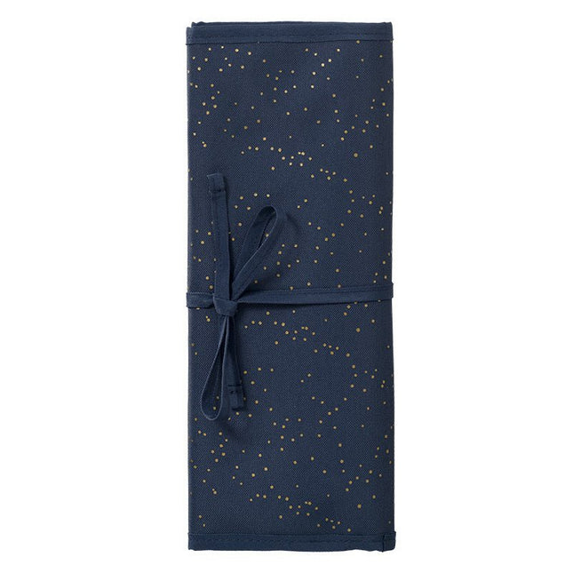 Fresk Luiertas met Verschoningsmat – Indigo Dots – Gerecycled Polyester – 50x28x17 cm koop je bij Babywinkel