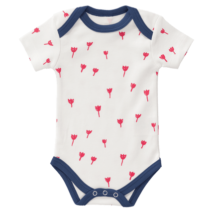 Fresk Romper Korte Mouw Tulip Red koop je bij Babywinkel