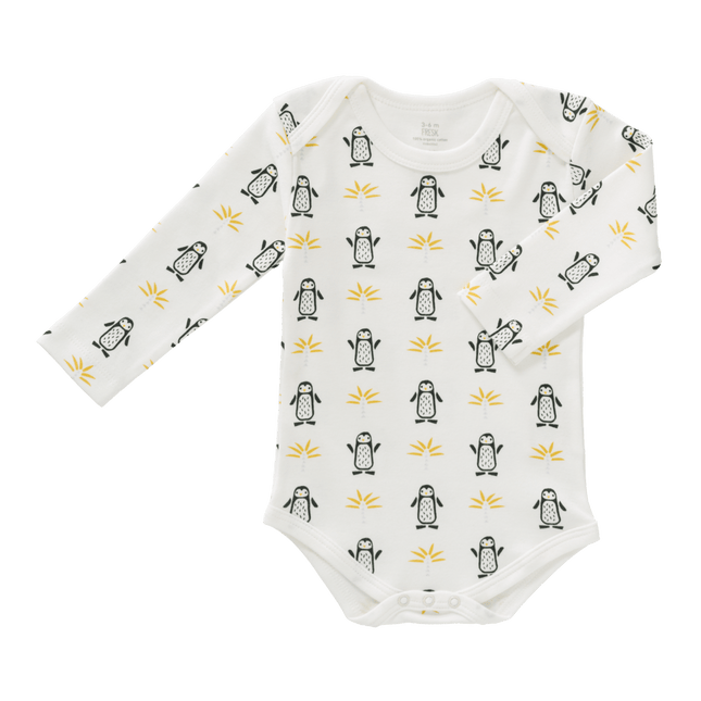 Fresk Romper Lange Mouw Pinguin koop je bij Babywinkel