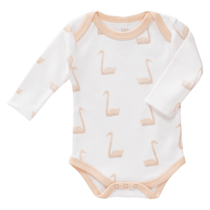Fresk Romper Lange Mouw Swan Pale Peach koop je bij Babywinkel
