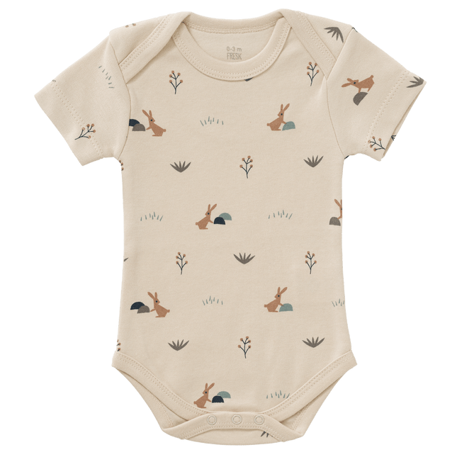 Fresk Romper Rabbit Korte Mouwen Sandshell koop je bij Babywinkel