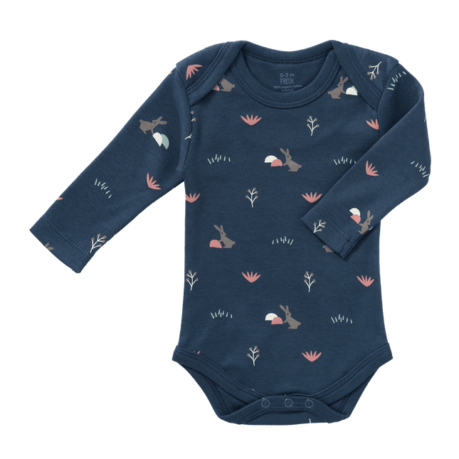 Fresk Romper Rabbit Lange Mouwen Mood Indigo koop je bij Babywinkel