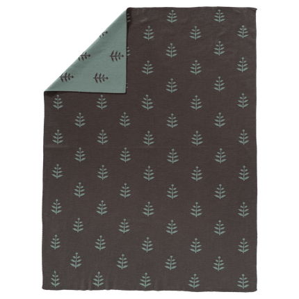 Fresk Wiegdeken Gebreid Leaves 80x100cm koop je bij Babywinkel
