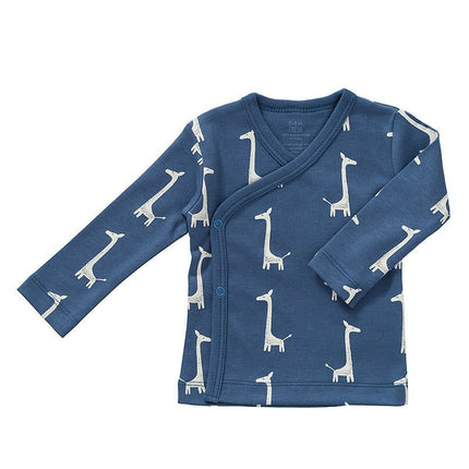 Fresk Wikkelvestje Giraf Indigo Blue koop je bij Babywinkel