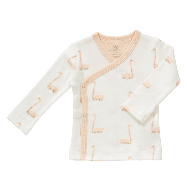 Fresk Wikkelvestje Swan Pale Peach koop je bij Babywinkel