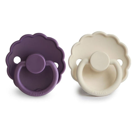 Frigg Speen Maat 1 Daisy Violet Dream/Cream Silicone 2St koop je bij Babywinkel