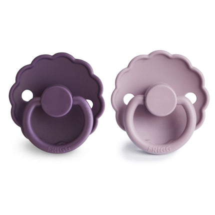 Frigg Speen Maat 1 Daisy Violet Dream/Soft Lilac Silicone 2St koop je bij Babywinkel