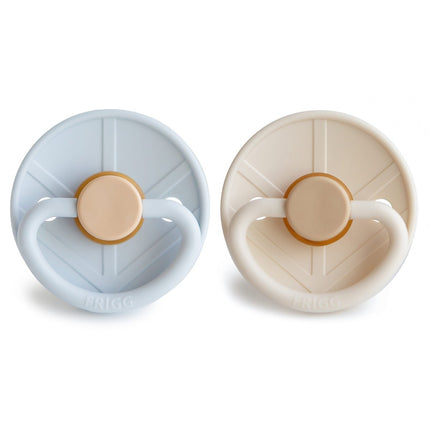 Frigg Speen Maat 1 Little Viking Powder Blue/Cream Latex 2St koop je bij Babywinkel