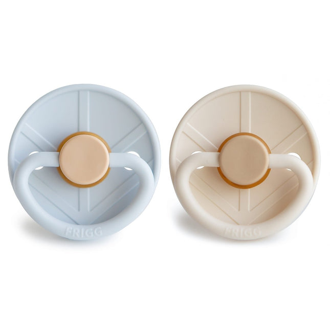 Frigg Speen Maat 1 Little Viking Powder Blue/Cream Latex 2St koop je bij Babywinkel