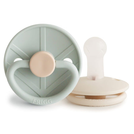Frigg Speen Maat 1 Little Viking Sage / Cream Silicone 2St koop je bij Babywinkel