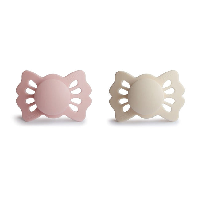 Frigg Speen Maat 1 Lucky Cream/Blush Silicone 2 - Pack koop je bij Babywinkel