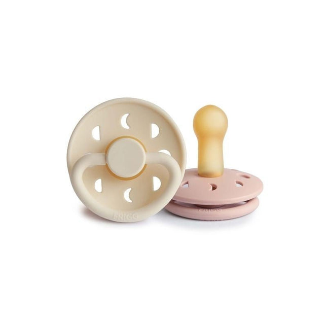 Frigg Speen Maat 1 Moon Blush/Cream Latex 2 - Pack koop je bij Babywinkel