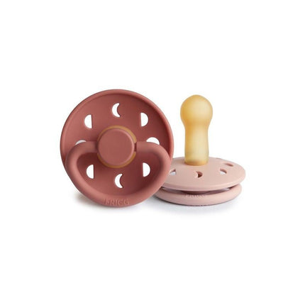 Frigg Speen Maat 1 Moon Blush/Powder Blush Latex 2 - Pack koop je bij Babywinkel