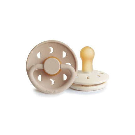 Frigg Speen Maat 1 Moon Cream/Croissant Latex 2 - Pack koop je bij Babywinkel
