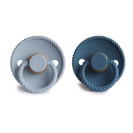Frigg Speen Maat 1 Rope Cean View/Powder Blue Latex 2 - Pack koop je bij Babywinkel