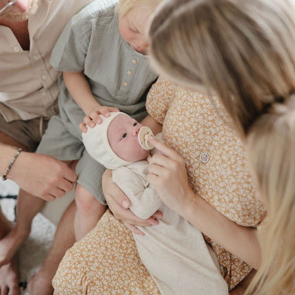 Frigg Speen Maat 1 Rope Cream/Sepia Latex 2 - Pack koop je bij Babywinkel