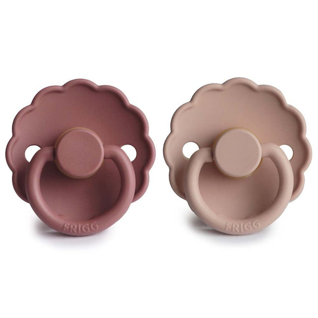Frigg Speen Maat 2 Daisy Baby Blush/Woodchuck Latex 2 - Pack koop je bij Babywinkel