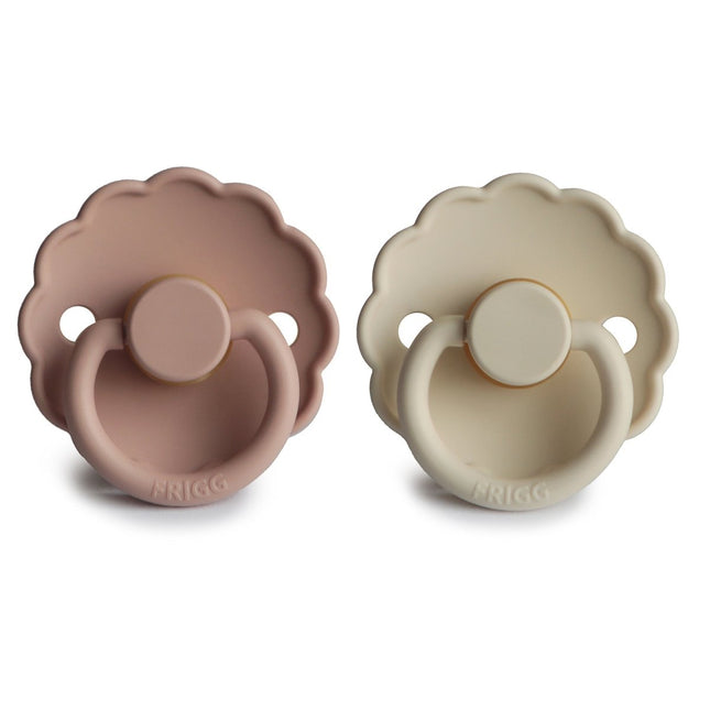 Frigg Speen Maat 2 Daisy Blush/Cream Latex 2 - Pack koop je bij Babywinkel