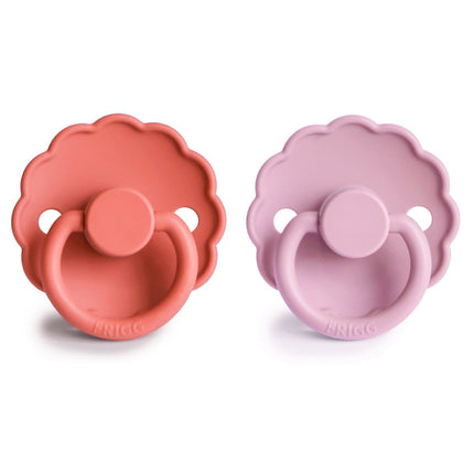 Frigg Speen Maat 2 Daisy Poppy/Lupine Silicone 2 - Pack koop je bij Babywinkel