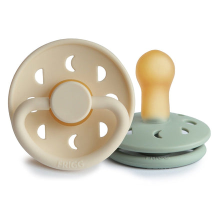 Frigg Speen Maat 2 Moon Cream/Sage Latex 2 - Pack koop je bij Babywinkel