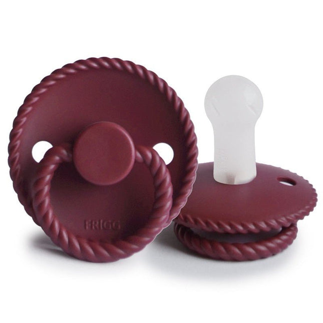 Frigg Speen Maat 2 Rope Sage Silicone Rood koop je bij Babywinkel