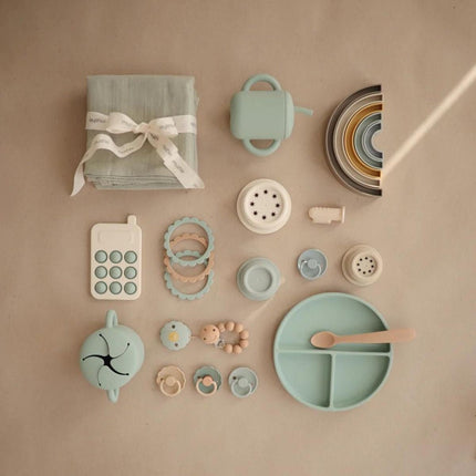 Frigg Speen Maat 2 Rope Sage/Vintage Green Silicone 2 - Pack koop je bij Babywinkel