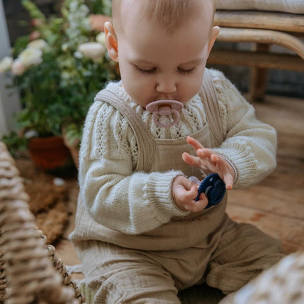Frigg Speen Maat 2 Rope Sil. Gray/Dark Navy Silicone 2 - Pack koop je bij Babywinkel