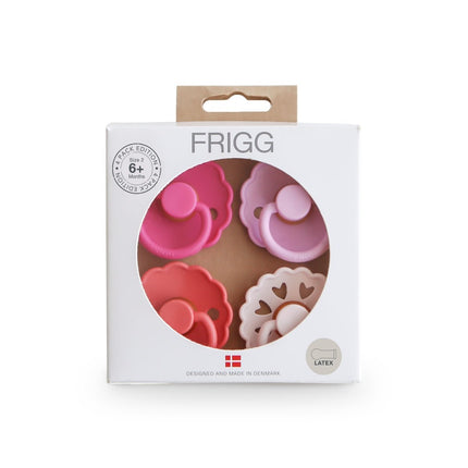 Frigg Speen Maat 2 Rosy Romance Latex 4St koop je bij Babywinkel