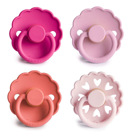 Frigg Speen Maat 2 Rosy Romance Latex 4St koop je bij Babywinkel