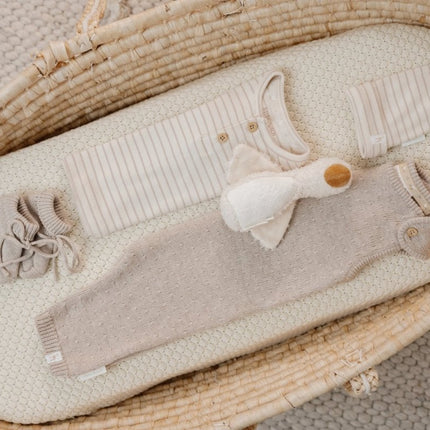 Little Dutch Boxpakje Gebreid Soft Beige Melee koop je bij Babywinkel