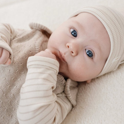 Little Dutch Boxpakje Gebreid Soft Beige Melee koop je bij Babywinkel