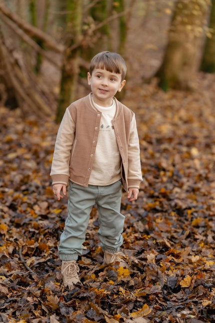 Little Dutch Baby Vestje Gebreid Brown/Taupe koop je bij Babywinkel